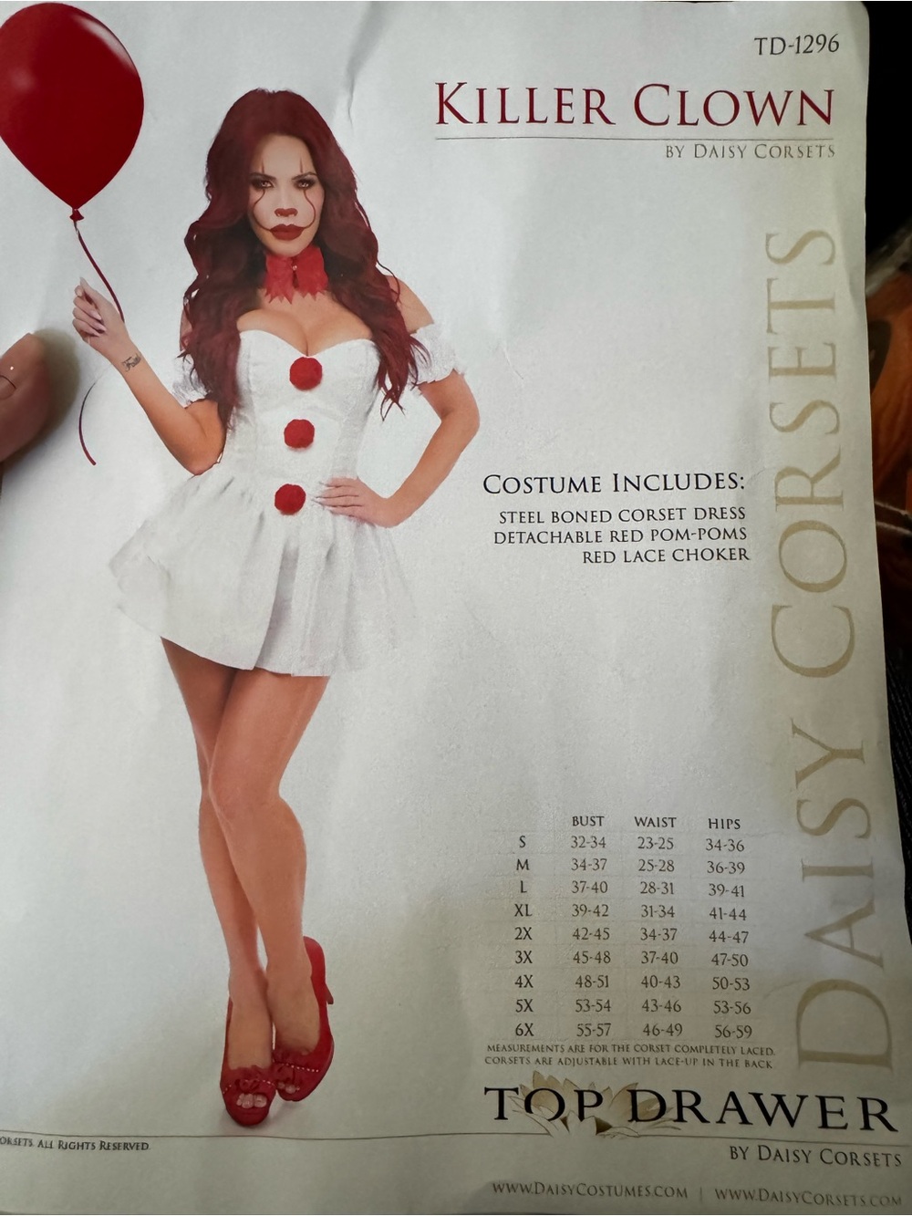 Corset Clown Corset Costume